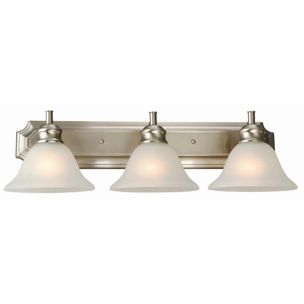 Design House Bristol 3Light Satin Nickel Vanity Light510263 The