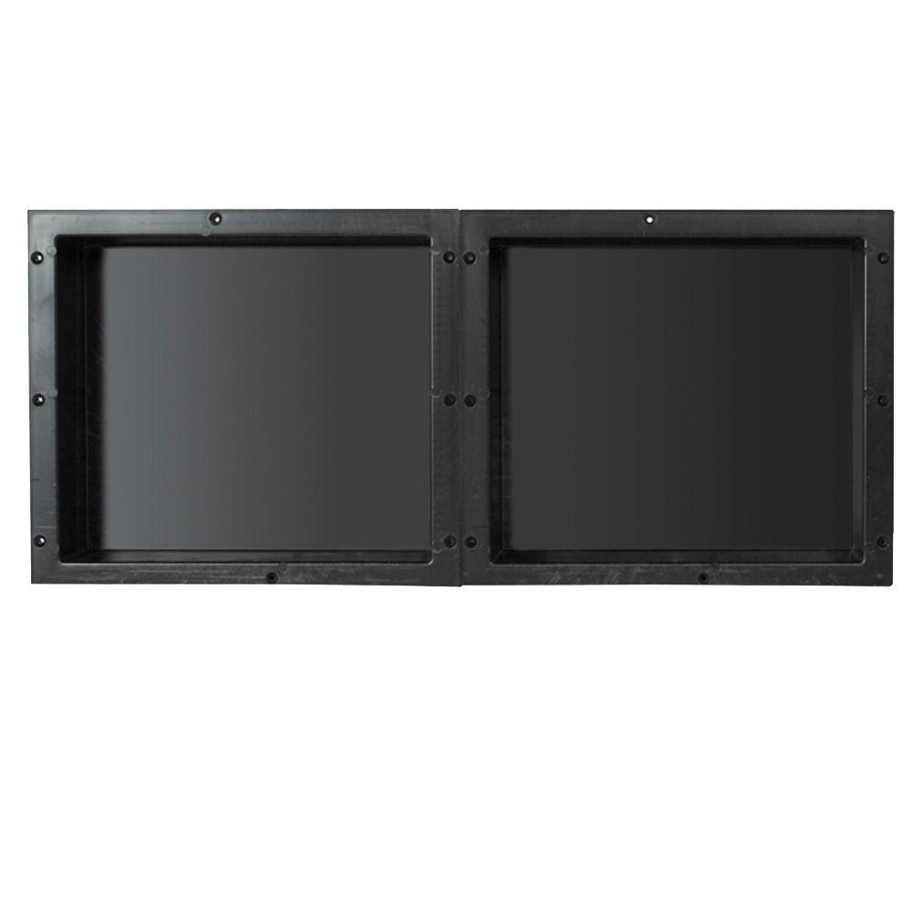 Redi Niche 16 in. x 14 in. Shampoo Soap Double Niche SetRNDH1614S14