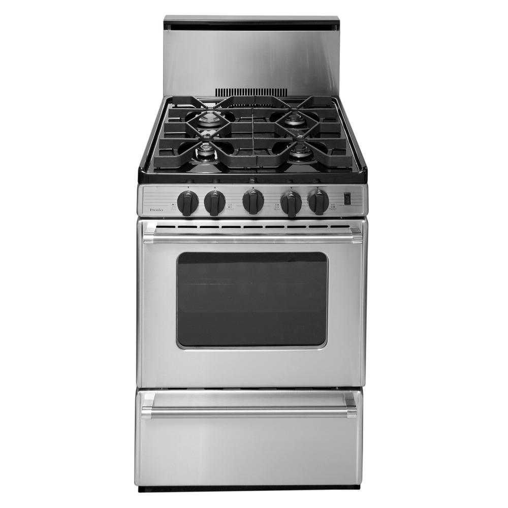 Premier ProSeries 24 in. 2.97 cu. ft. Battery Spark Ignition Gas Range