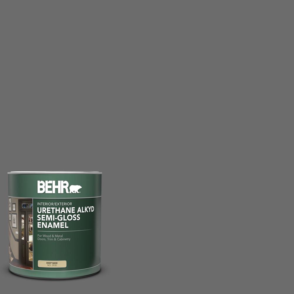 BEHR 1 qt. 780F6 Dark Granite SemiGloss Enamel Urethane Alkyd