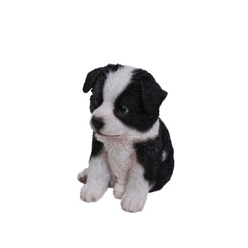 Hi Line Gift Border Collie Puppy Statue 87771 O The Home Depot