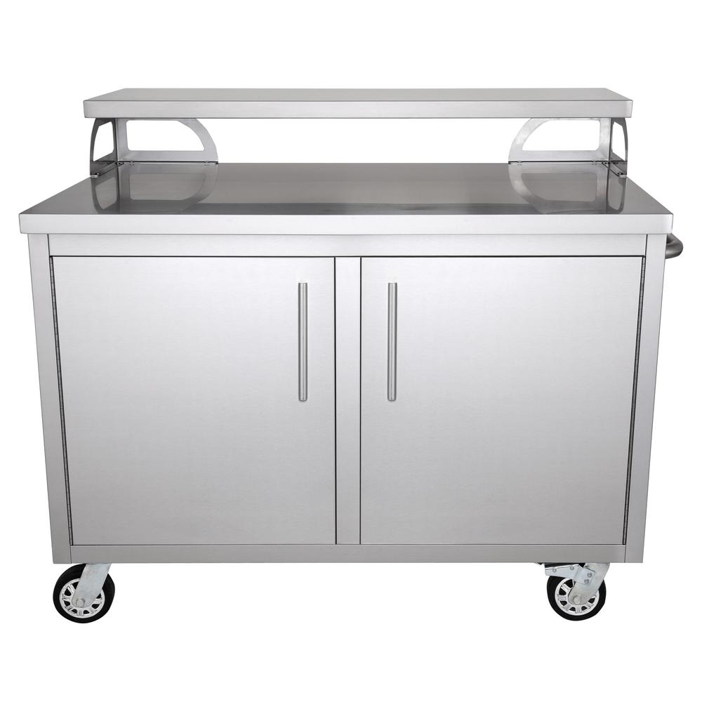 Casa Nico Stainless Steel 48 In X 43 In X 30 In Portable