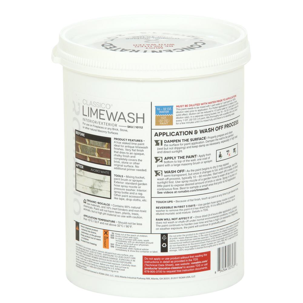 Avorio Interior Exterior Paint White Limewash Self Priming Avorio Interior Exterior Paint White Limewash Self Priming