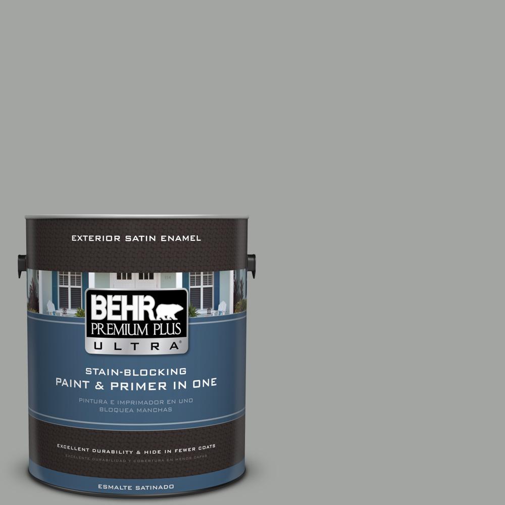 BEHR Premium Plus Ultra 1 gal. PPU2418 Great Graphite Satin Enamel