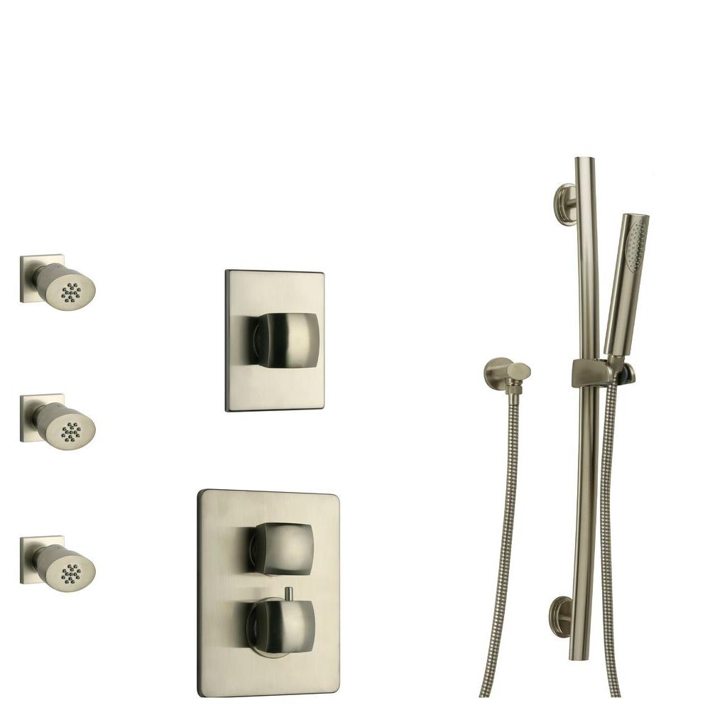 Latoscana Lady 30 In 3 Jet Shower System With Slide Bar Hand 3 Jet Shower System With Slide Bar Hand