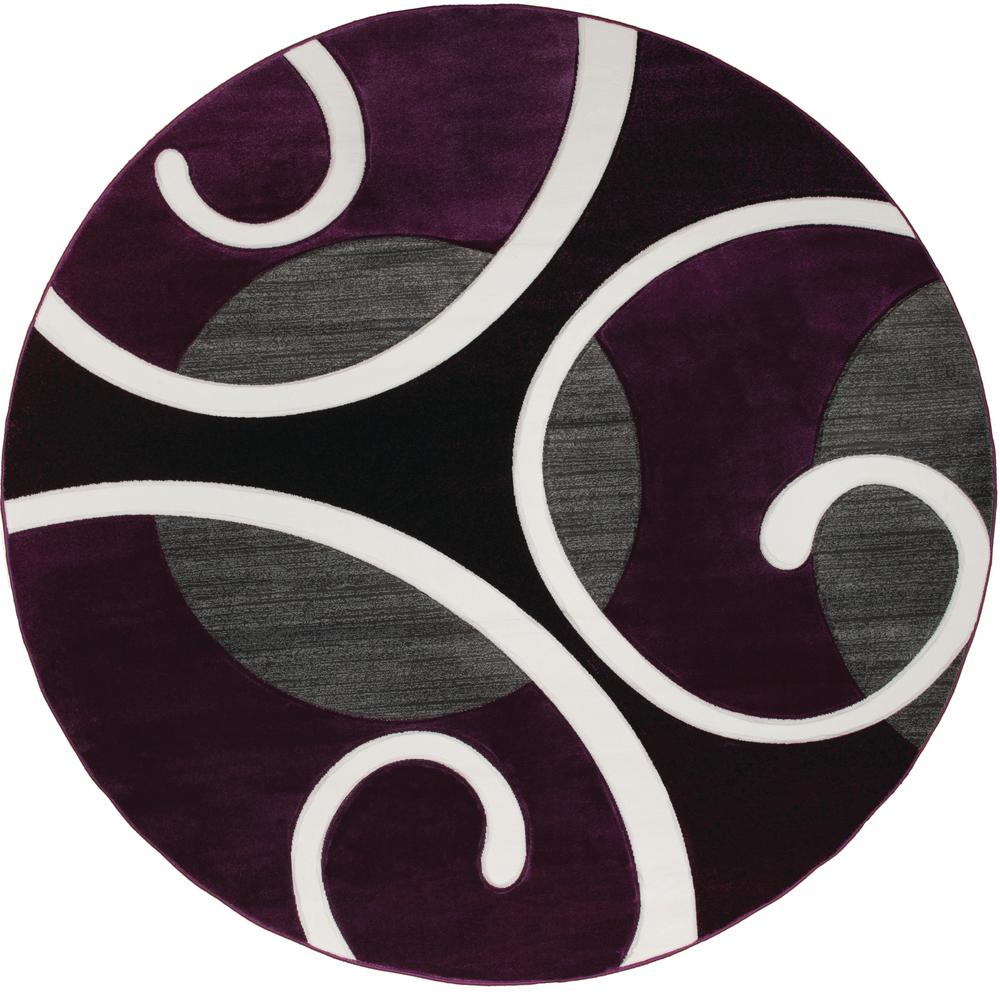 United Weavers Bristol Riley Plum 7 Ft 10 In X Round Bristol Riley Plum 7 Ft 10 In X Round Rug