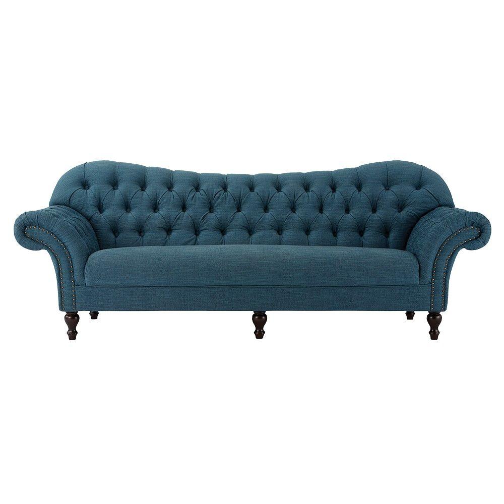 Home Decorators Collection Arden Peacock Polyester Sofa1599000280