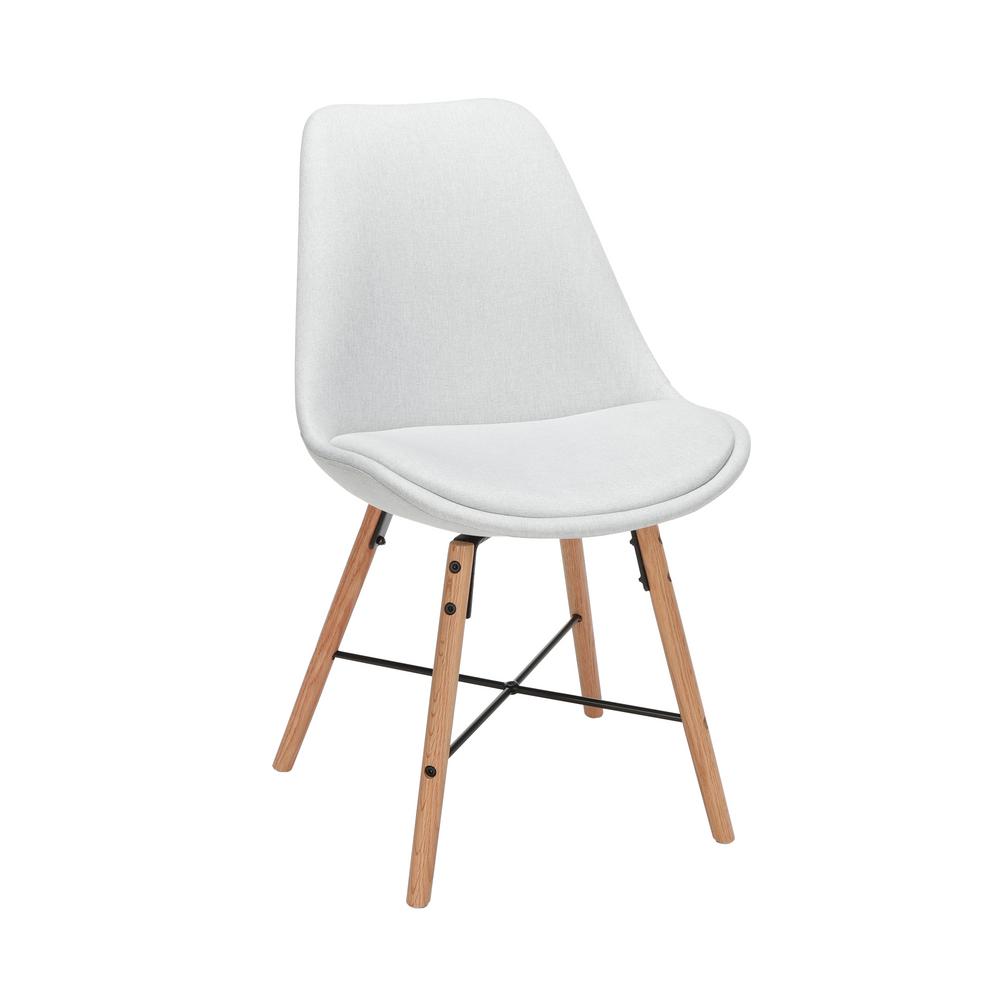 Ofm 161 Collection Mid Century Modern Light Gray 2 Pack With Fabric Seat Cushion Beechwood Legs 18 In Fabric Dining Chairs 161 F18a Lgry 2 The Home Depot