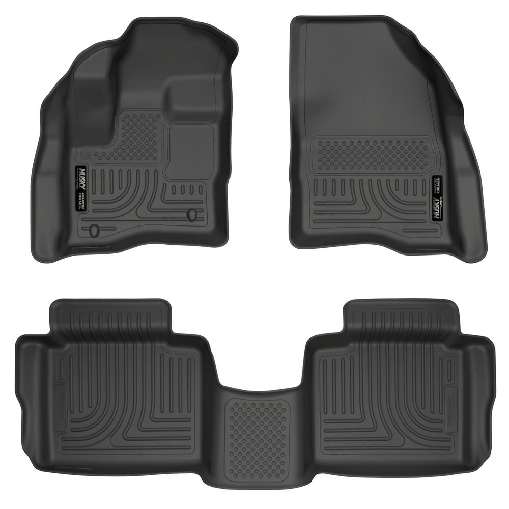 Husky Liners Front 2nd Seat Floor Liners Footwell Coverage