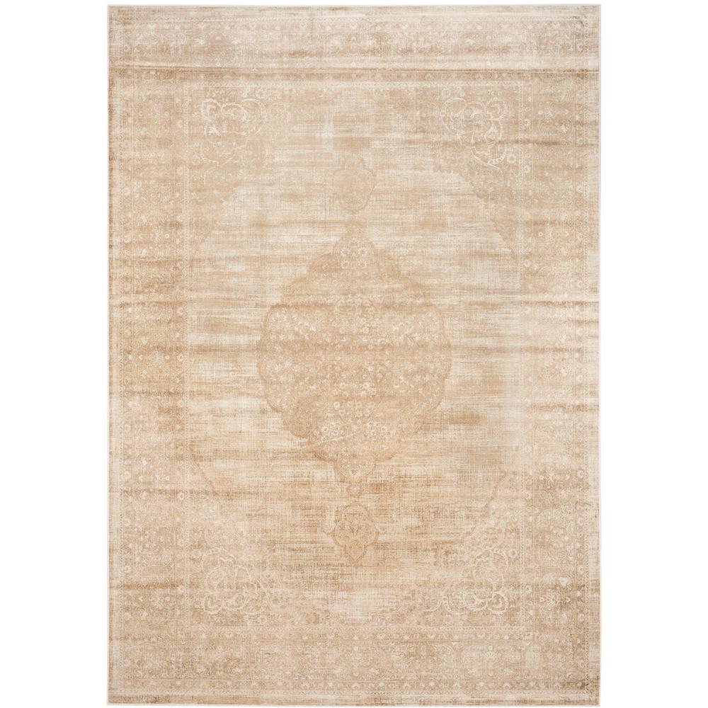 Fl 9 X 13 Synthetic Area Rugs The Home Depot Vintage Cream 8 Ft 10 In X 12 2 Area