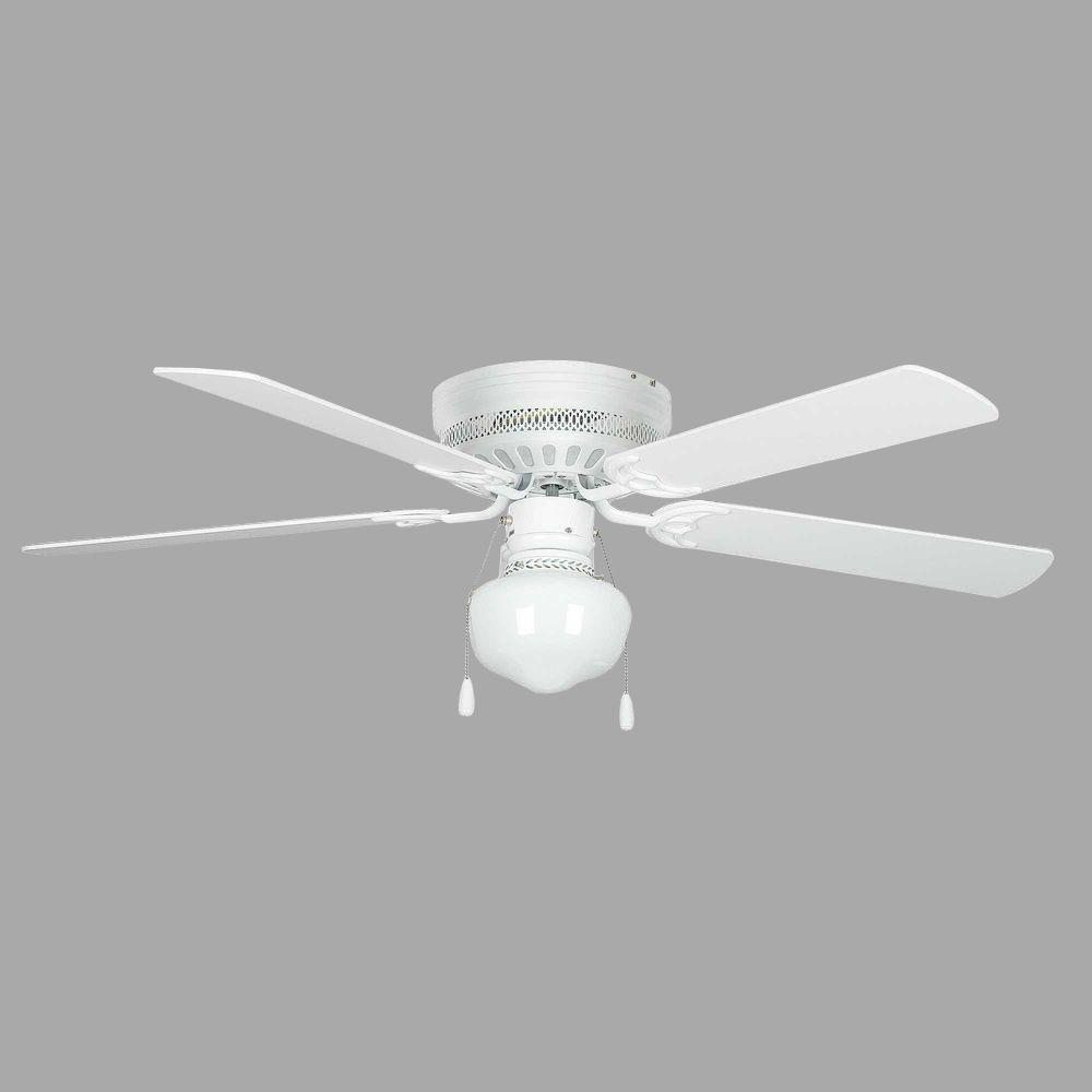 Concord Fans Hugger Schoolhouse 52 in. Indoor White ...