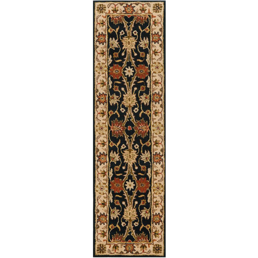 Safavieh Antiquity Black 2 ft. x 8 ft. Runner RugAT249B28 The Home Depot