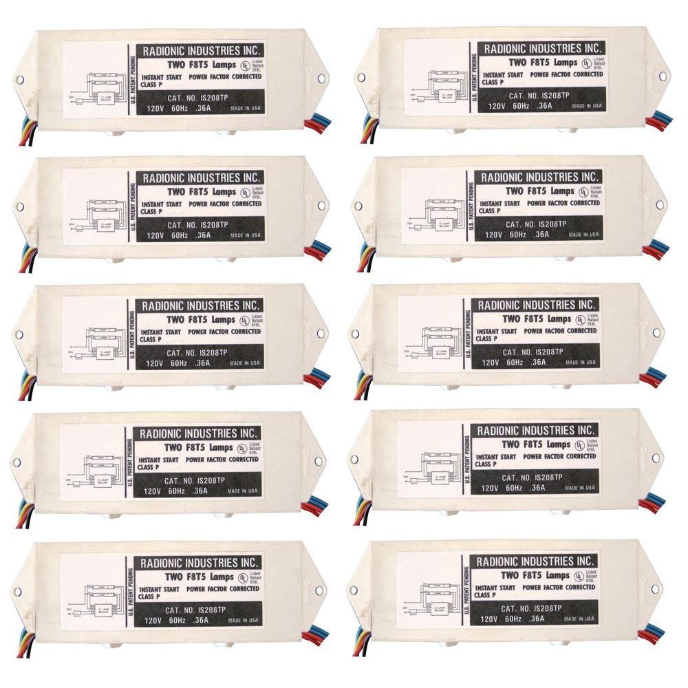 Radionic Hi Tech 8Watt T5 2Lamp Normal Power Factor Ballast (10Pack)IS208TP10