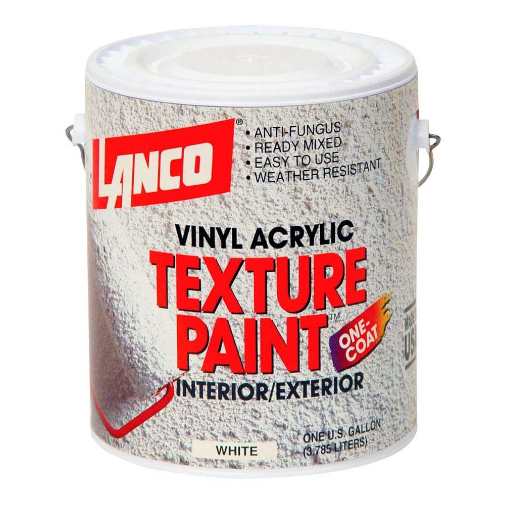 Lanco 1 Gal. Vinyl Acrylic White Interior/Exterior Texture PaintST600