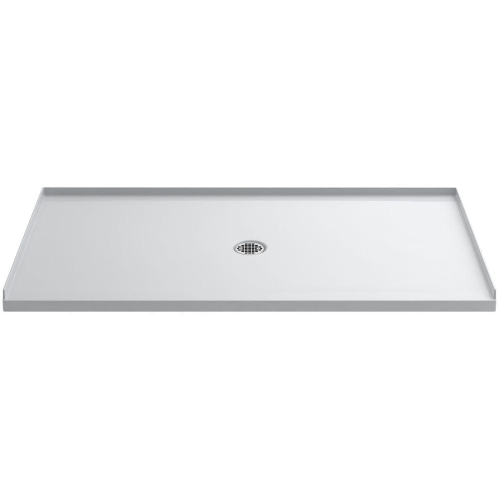 KOHLER Ballast 66 in. x 36 in. Single Threshold Shower Base in WhiteK