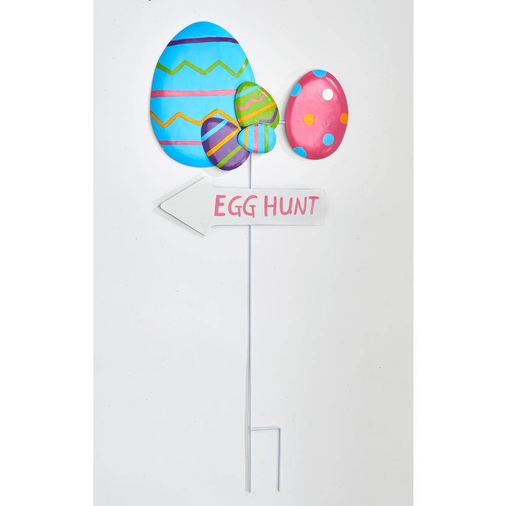 32 In Metal Egg Yard And Garden Stake With Sign 8976 The Home Depot 32 In Metal Egg Yard And Garden Stake