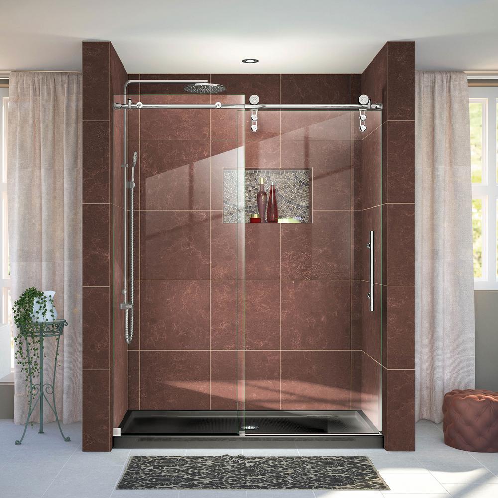 Dreamline Enigma Z 56 In To 60 X 76 Frameless Sliding Enigma Z 56 In To 60 X 76 Frameless Sliding Shower Door Polished Stainless Steel