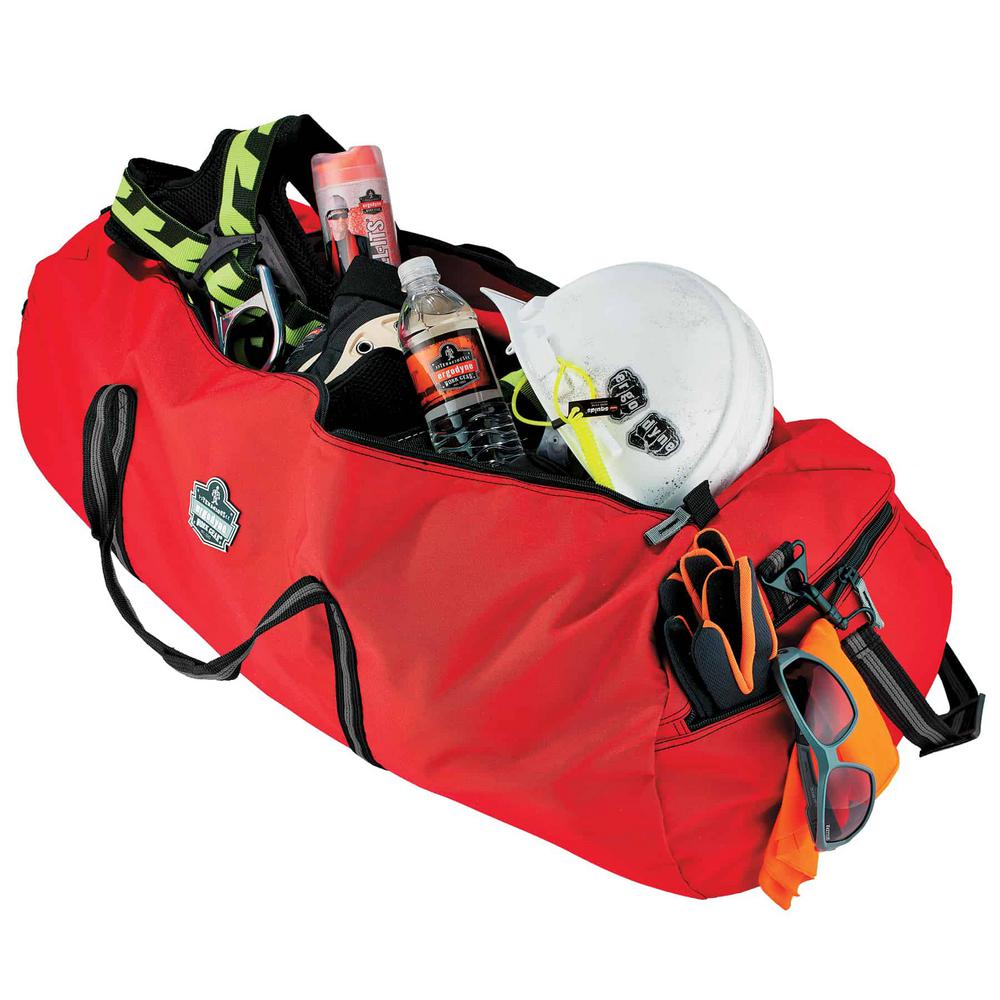 red sports bag