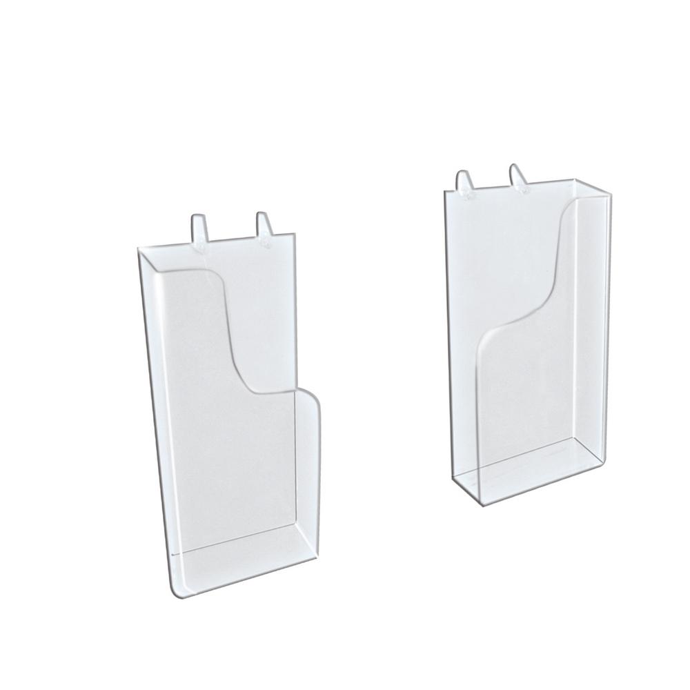 Azar Displays Adjustable Brochure Holder for Pegboard/Slatwall (10Pack)252550SET The Home Depot