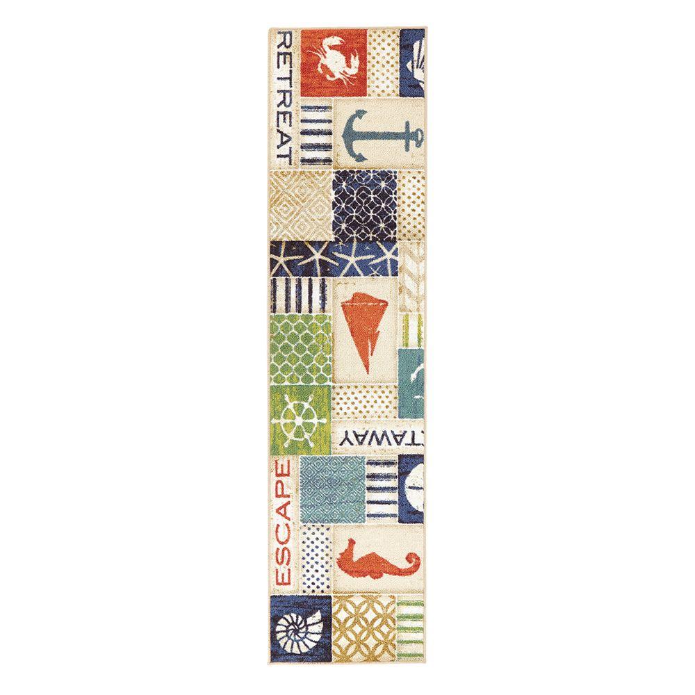 Home Decorators Collection Ocean Panel Royal 2 Ft X 8 Runner Home Decorators Collection Ocean Panel Royal 2 Ft X 8 Runner Rug
