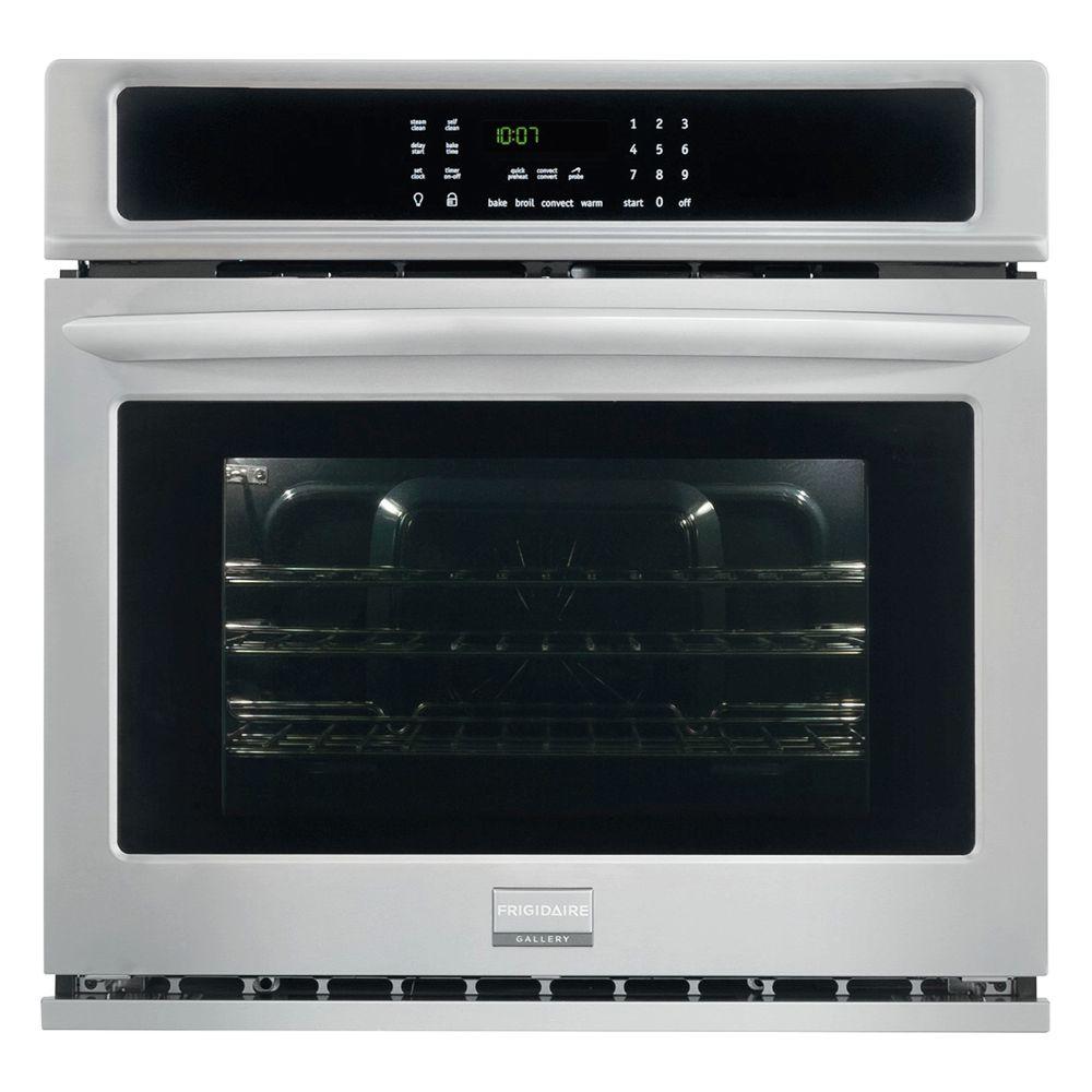 Frigidaire Gallery 27 In Single Electric Swing Door Wall Oven Self Single Electric Wall Oven Self Cleaning With Convection In Stainless Steel