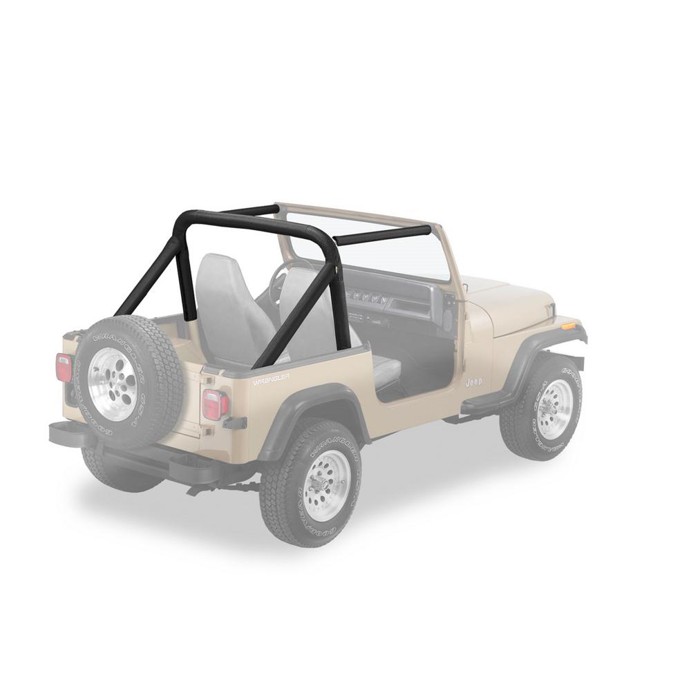 Bestop Duster Deck Cover For 2007 2018 Wrangler Jk 4dr In Black Diamond 90031 35 The Home Depot