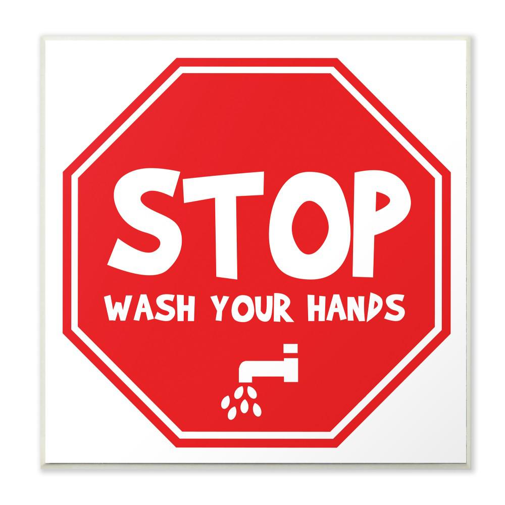 The Stupell Home Decor Collection 12 In X 12 In Wash Your Hands