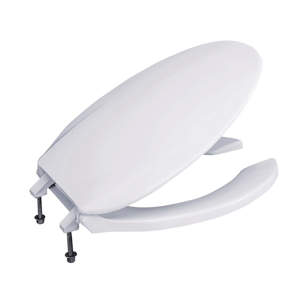 TOTO Commercial Elongated Open Front Toilet Seat in Cotton White by TOTO