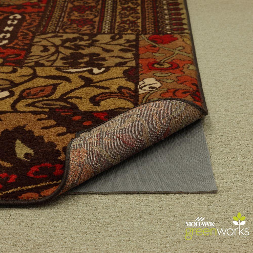 5'x8' Solid Rug Pad Brown - Mohawk, Gray