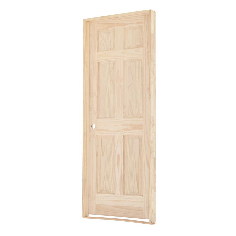 Builders Choice 30 In X 80 In 6 Panel Solid Core Unfinished