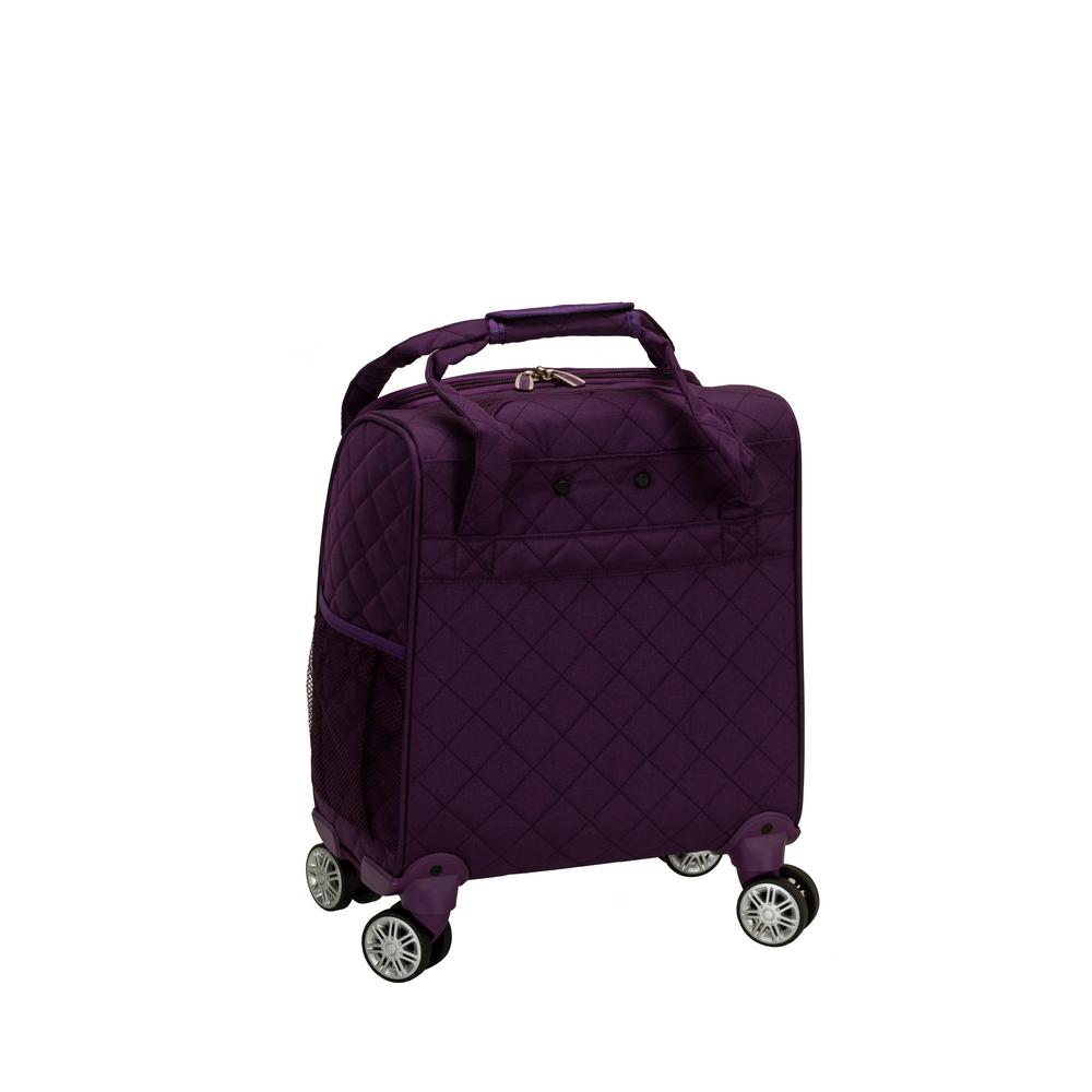 Underseat Carry On Bag Purple Overhead Plane Seat Wheeled Travel Rolling Luggage 675478233221 | eBay