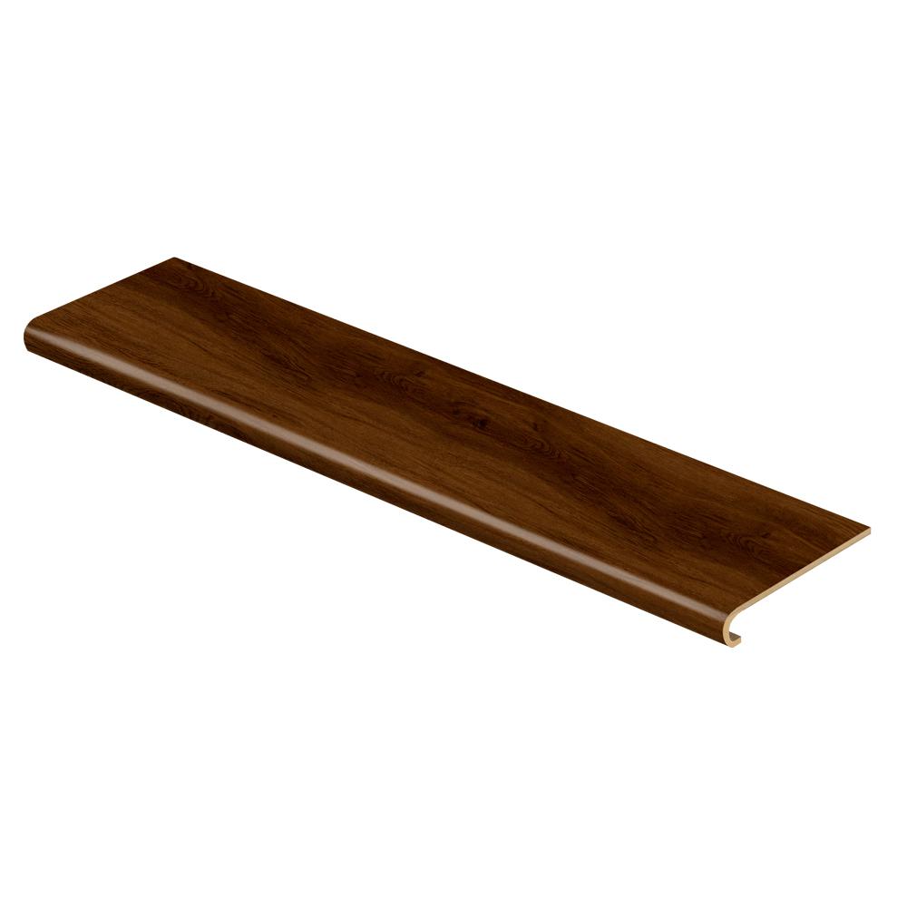 Easton Hickory 47 in. Length x 12-1/8 in. Deep x 1-11/16 in. Height Vinyl Overlay to Cover Stairs 1 in. Thick