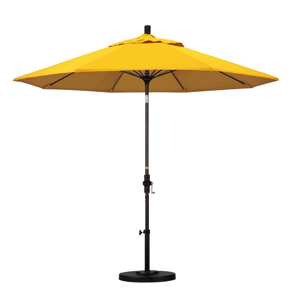Yellow Market Umbrellas Patio The Home Depot 9 Ft Outdoor Market Patio Umbrella