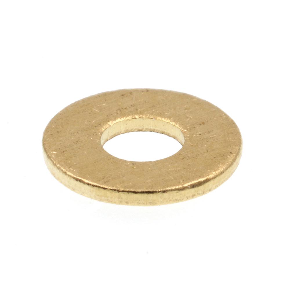 PrimeLine 4 x 1/4 in. O.D. SAE Solid Brass Flat Washers (50Pack