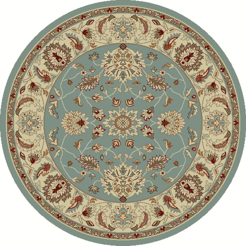 Concord Global Trading Chester Oushak Blue 7 ft. 10 in. Round Area Rug
