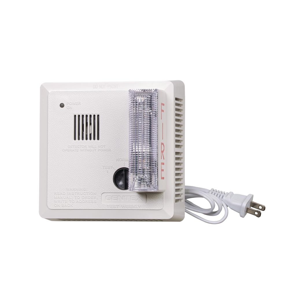 Gentex Photoelectric Smoke Alarm With Plug In Line Cord Ada Strobe Gentex Photoelectric Smoke Alarm With Plug In Line Cord Ada Strobe And Battery Backup 7139ls The Home Depot