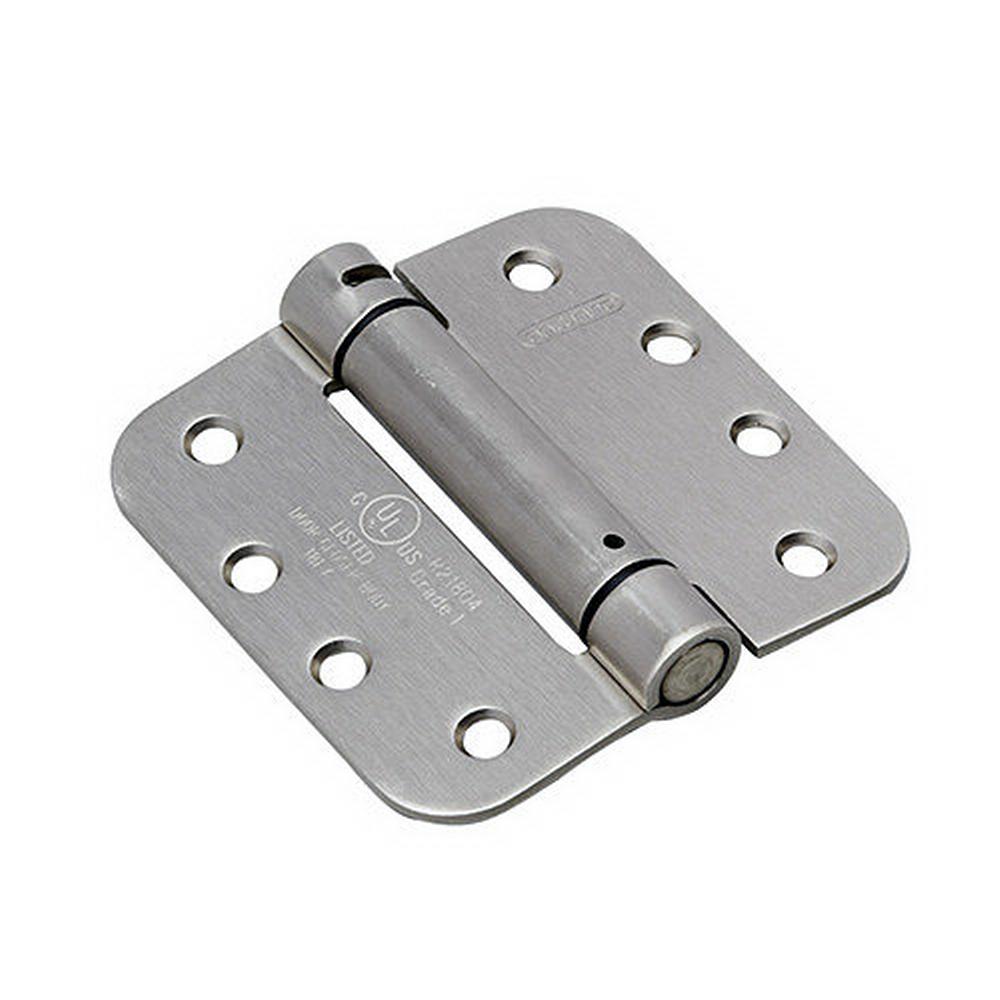 Richelieu Hardware Full Mortise Inset Brushed Nickel Self-Closing Hinge ...