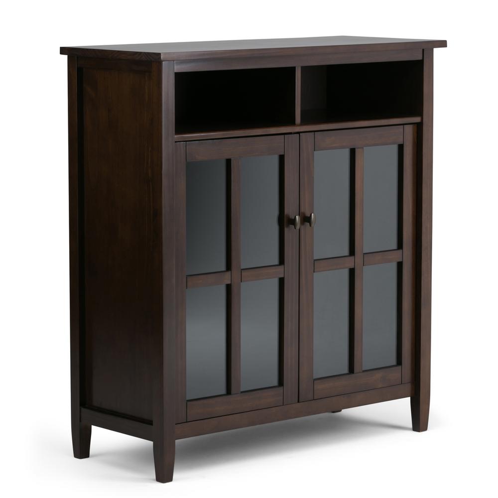 Simpli Home Warm Shaker Solid Wood 39 In Wide Rustic Medium Storage Simpli Home Warm Shaker Solid Wood 39 In Wide Rustic Medium Storage Media Cabinet