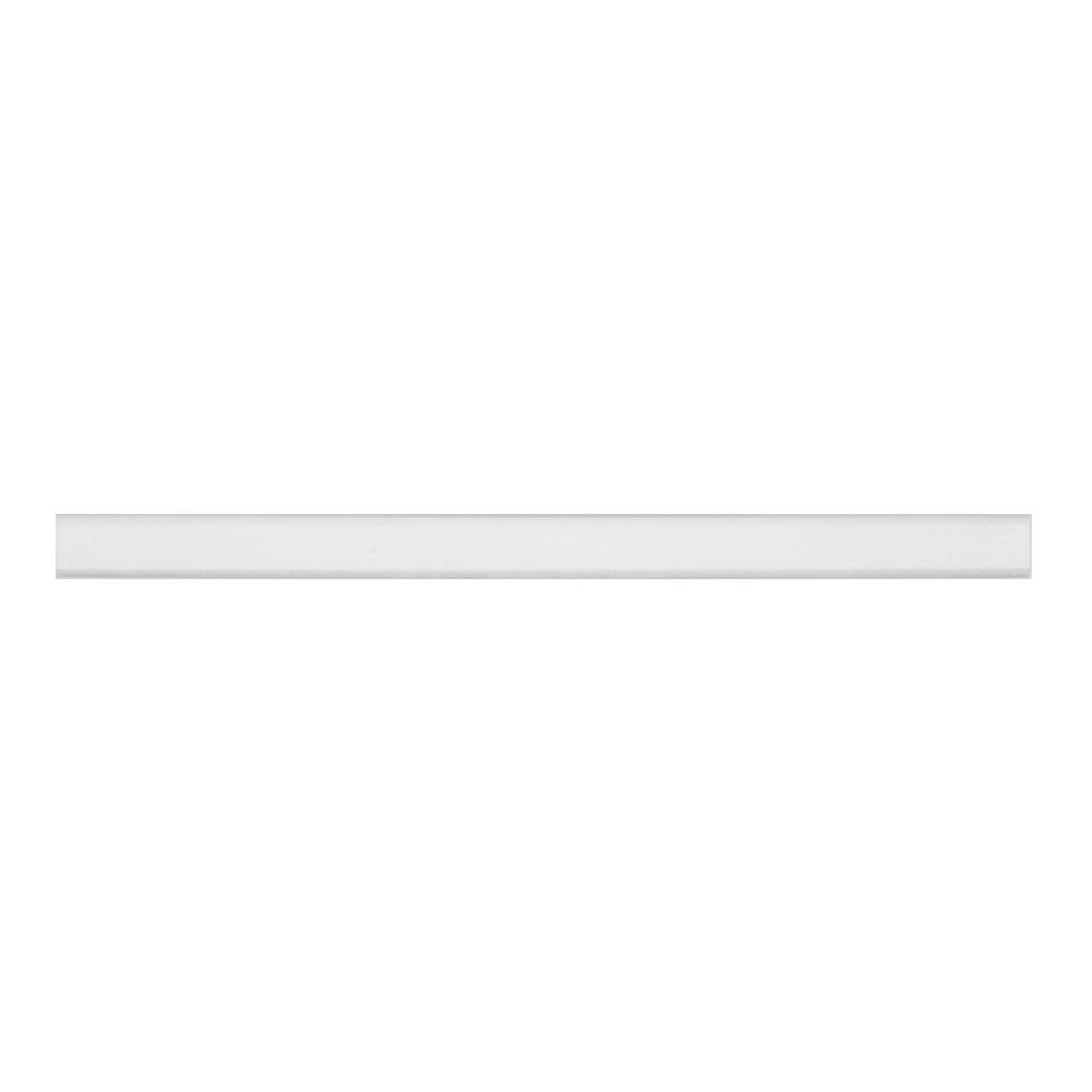 Thassos White 0.75 in. x 12 in. x 13mm Polished Marble Dome Wall Tile Trim
