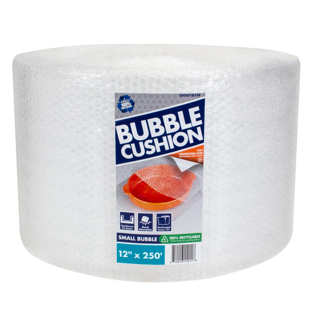 Pratt Retail Specialties 3/16 in. x 12 in. x 250 ft. Clear Perforated Bubble Cushion Wrap