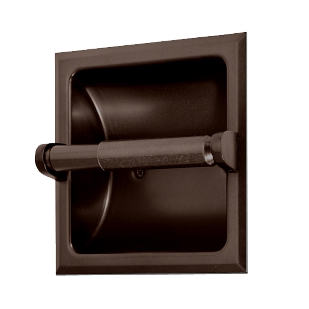 Gatco Recessed Toilet Paper Holder In Bronze-784 - The Home Depot