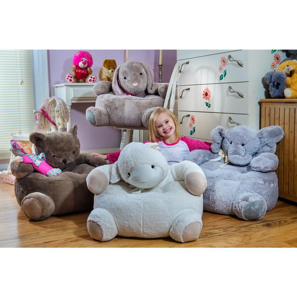 Gray Plush Kids Elephant Chair Elephantchair The Home Depot This Review Is From Brown Plush Kids Bear Chair