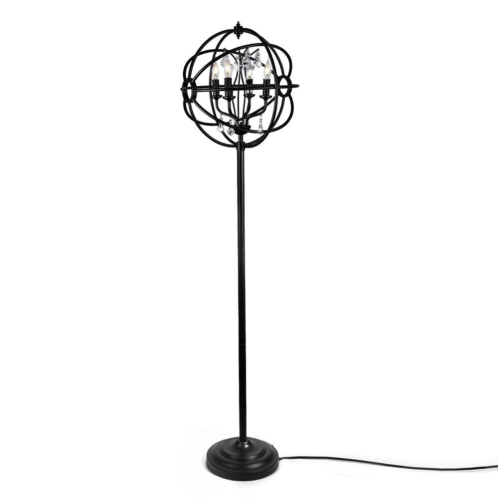 Lnc 61 In Black Indoor Floor Lamps With Sphere Shade A03132 The Black Indoor Floor Lamps With Sphere Shade
