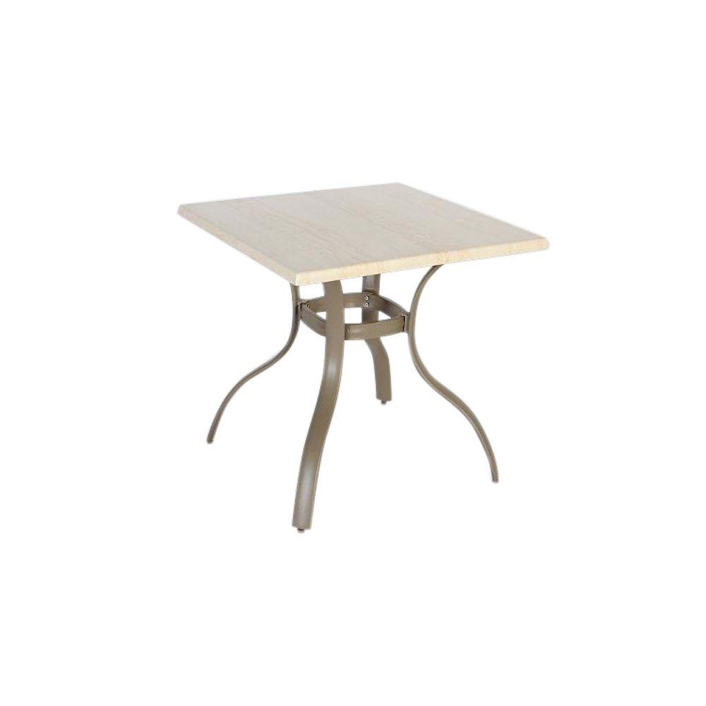 Hampton Bay 2 Year Limited Warranty Patio Furniture Outdoors Westin Commercial Contract Grade 28 In Square Werzalit Outdoor Patio Top Bistro Table