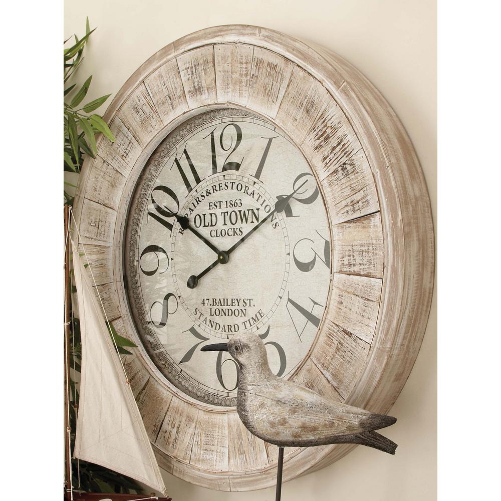 31 In Vintage Old Town Clocks Round Wall Clock - Old Wall Clocks 31 In Vintage Old Town Clocks Round Wall Clock - Old Wall Clocks