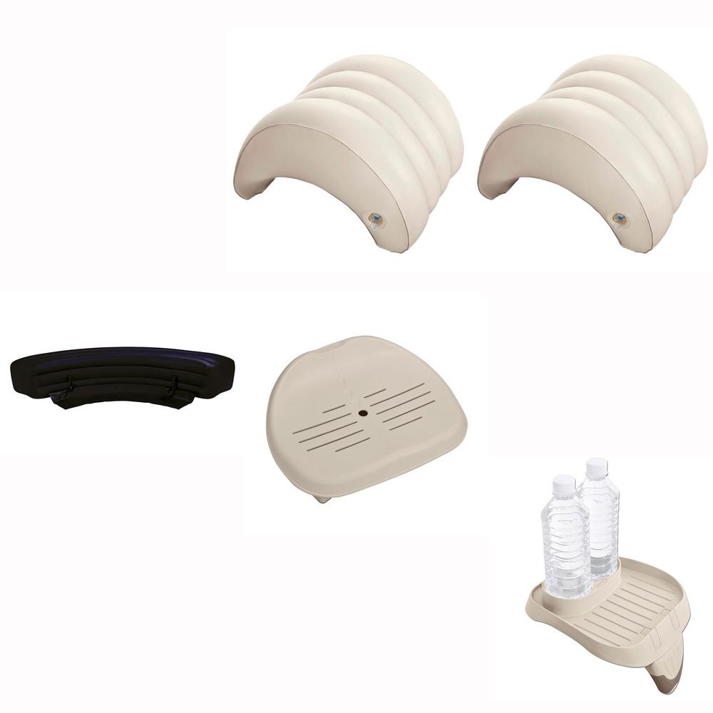 Intex Hot Tub Pool Seat And Purespa Cup Holder And Hot Tub Bench