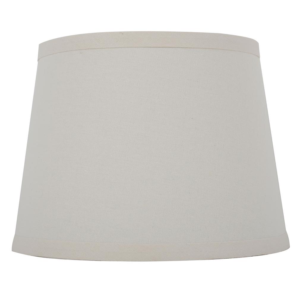 Lamp Shades Lamps The Home Depot Mix And Match 10 In Dia X 7 50 H Cream Linen Round Accent