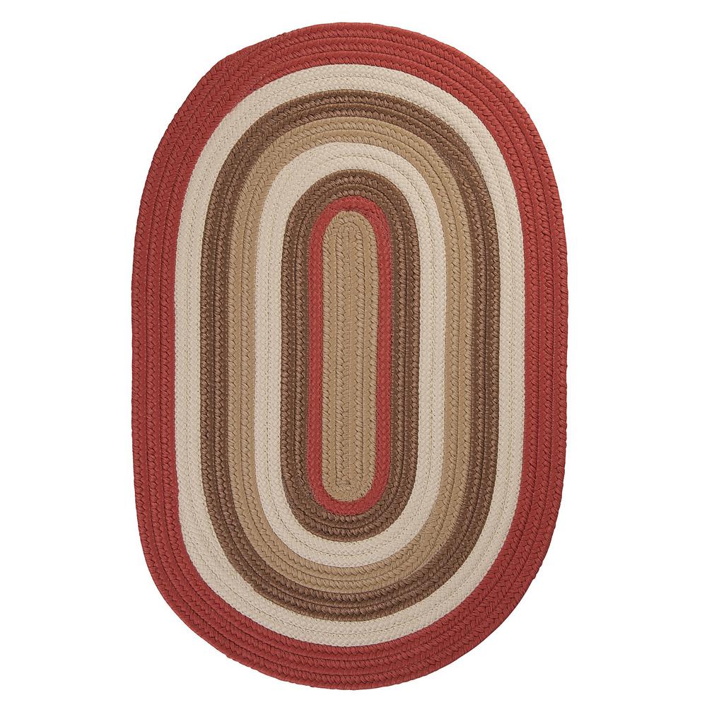 Home Decorators Collection Frontier 2 Ft X 4 Red Braided Area Rug