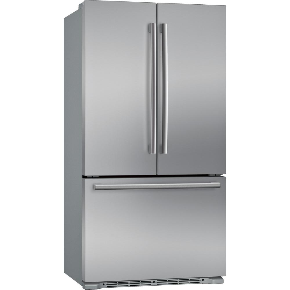 Bosch 800 Series 36 In 20 7 Cu Ft French Door Refrigerator In