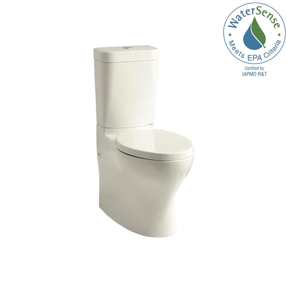 KOHLER Persuade Circ 2-piece 1.0 or 1.6 GPF Dual Flush Elongated Toilet ...